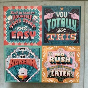 Genuine Fred Puzzle Life Lessons 500 Piece Complete Quotes Panel